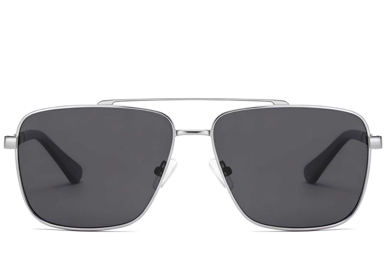 Aviator Silver Metal Sunglasses #BS2503-0066