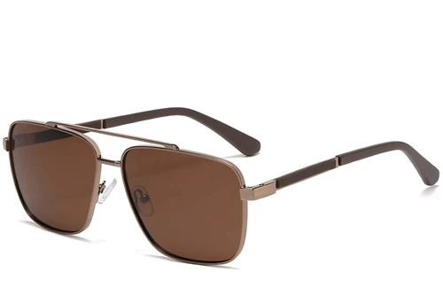 Gafas de sol estilo aviador de metal cobre #BS2503-0067