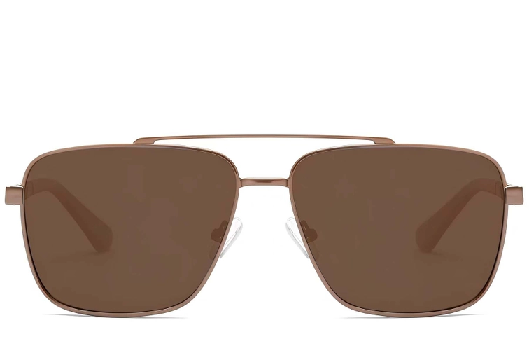 Aviator Copper Metal Sunglasses #BS2503-0067