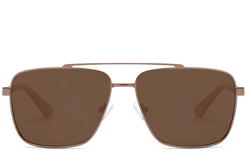 Gafas de sol estilo aviador de metal cobre #BS2503-0067