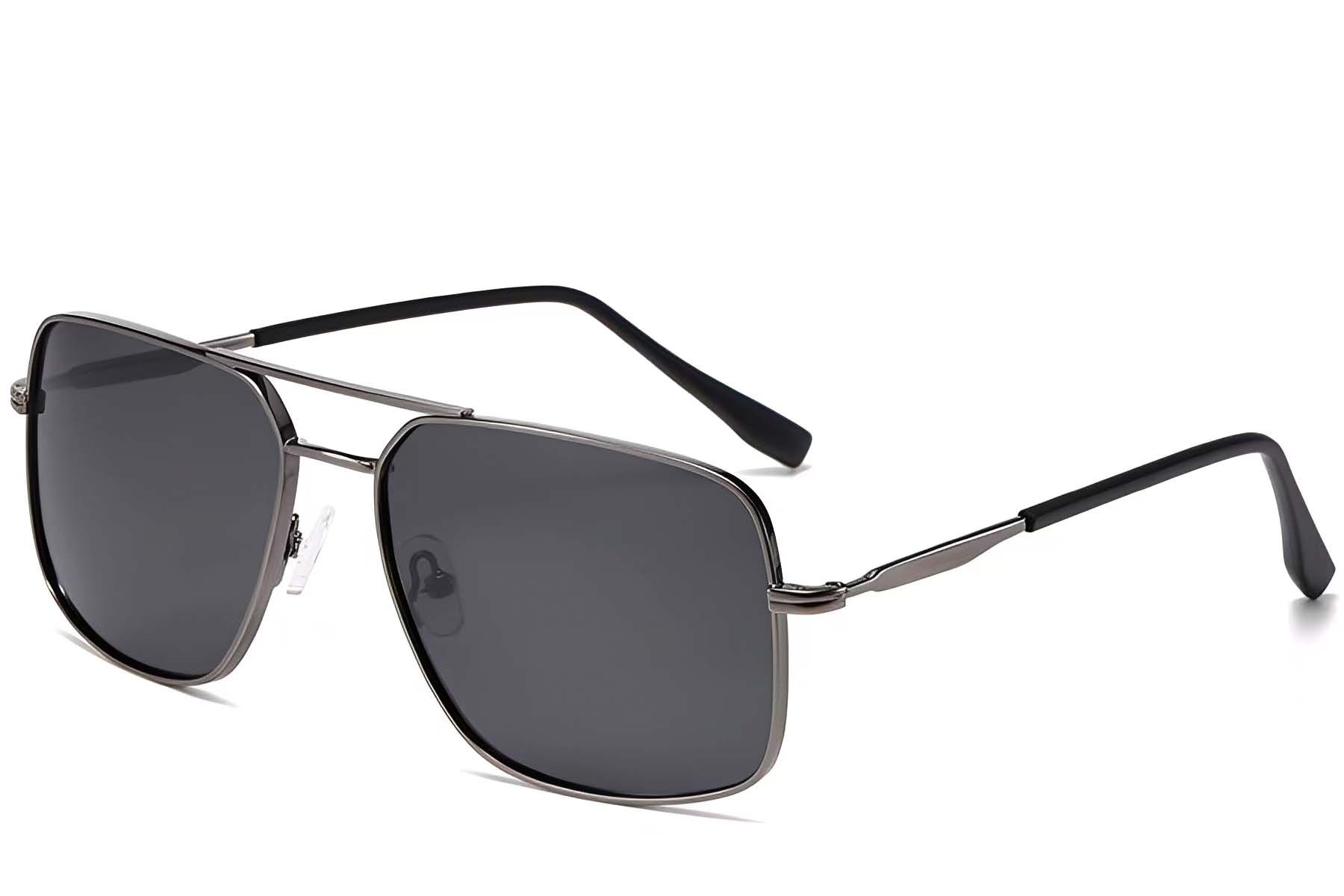 Aviator Grey Metal Sunglasses #BS2503-0068