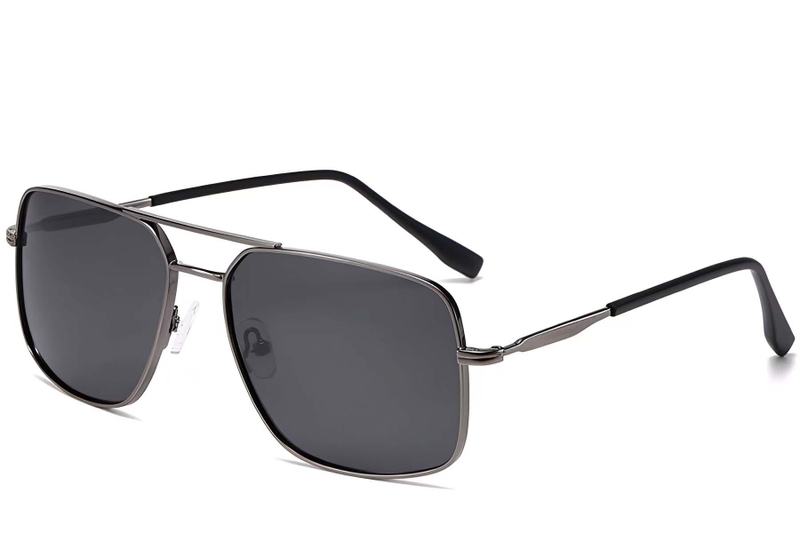 Aviator Grey Metal Sunglasses #BS2503-0068