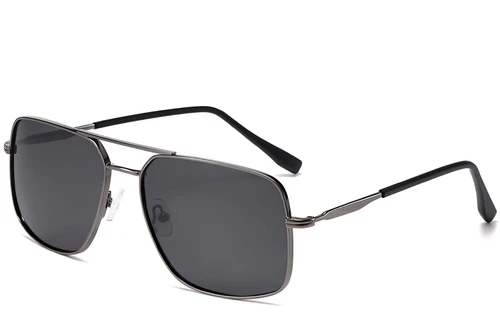 Aviator Grey Metal Sunglasses #BS2503-0068