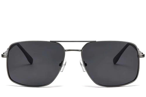 Aviator Grey Metal Sunglasses #BS2503-0068