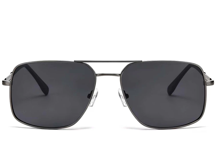 Gafas de sol de metal gris aviador # BS2503-0068