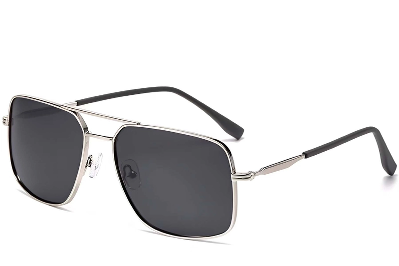 Aviator Silver Metal Sunglasses #BS2503-0069