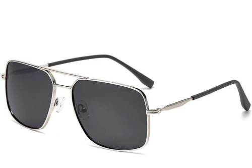 Aviator Silver Metal Sunglasses #BS2503-0069