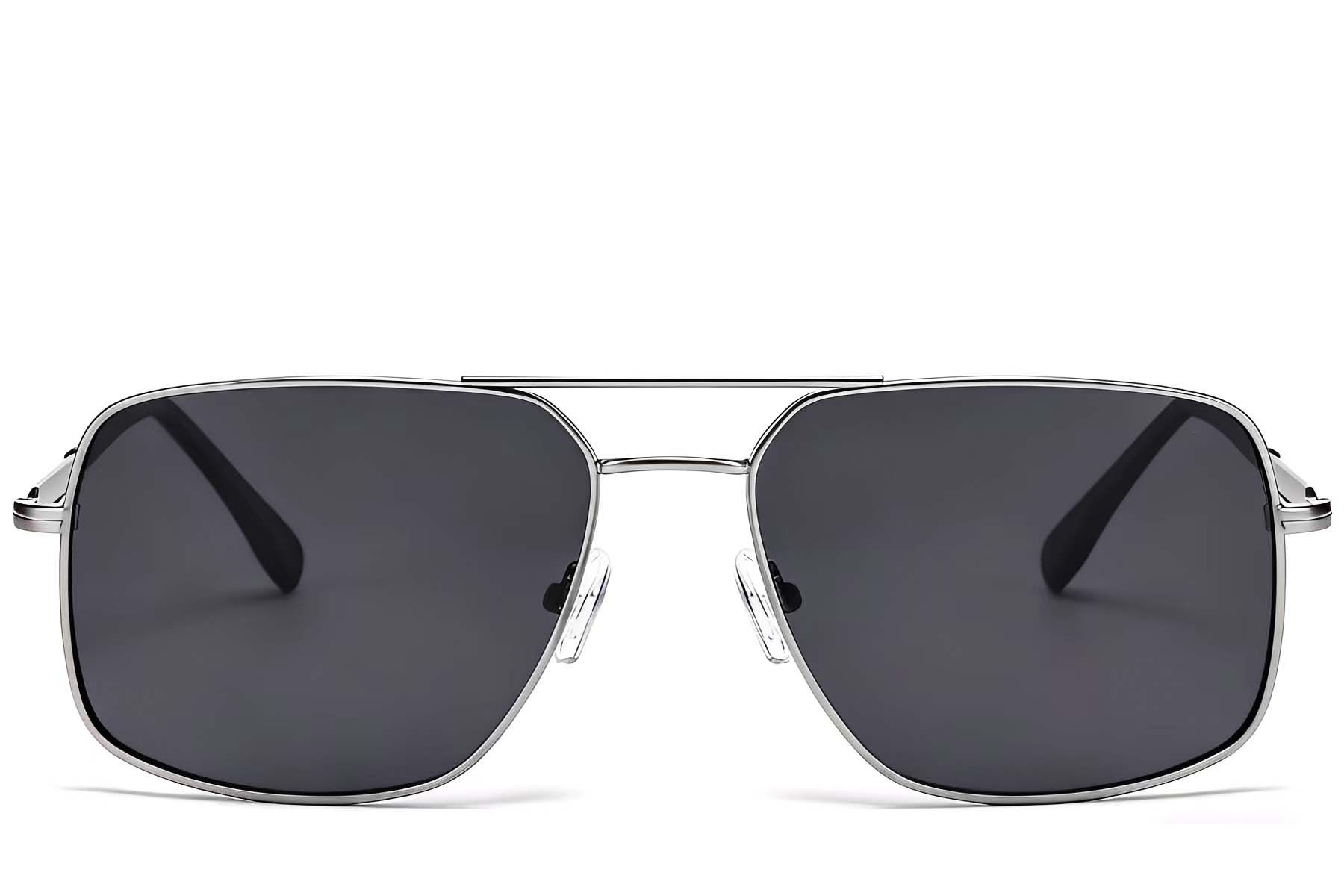 Aviator Silver Metal Sunglasses #BS2503-0069