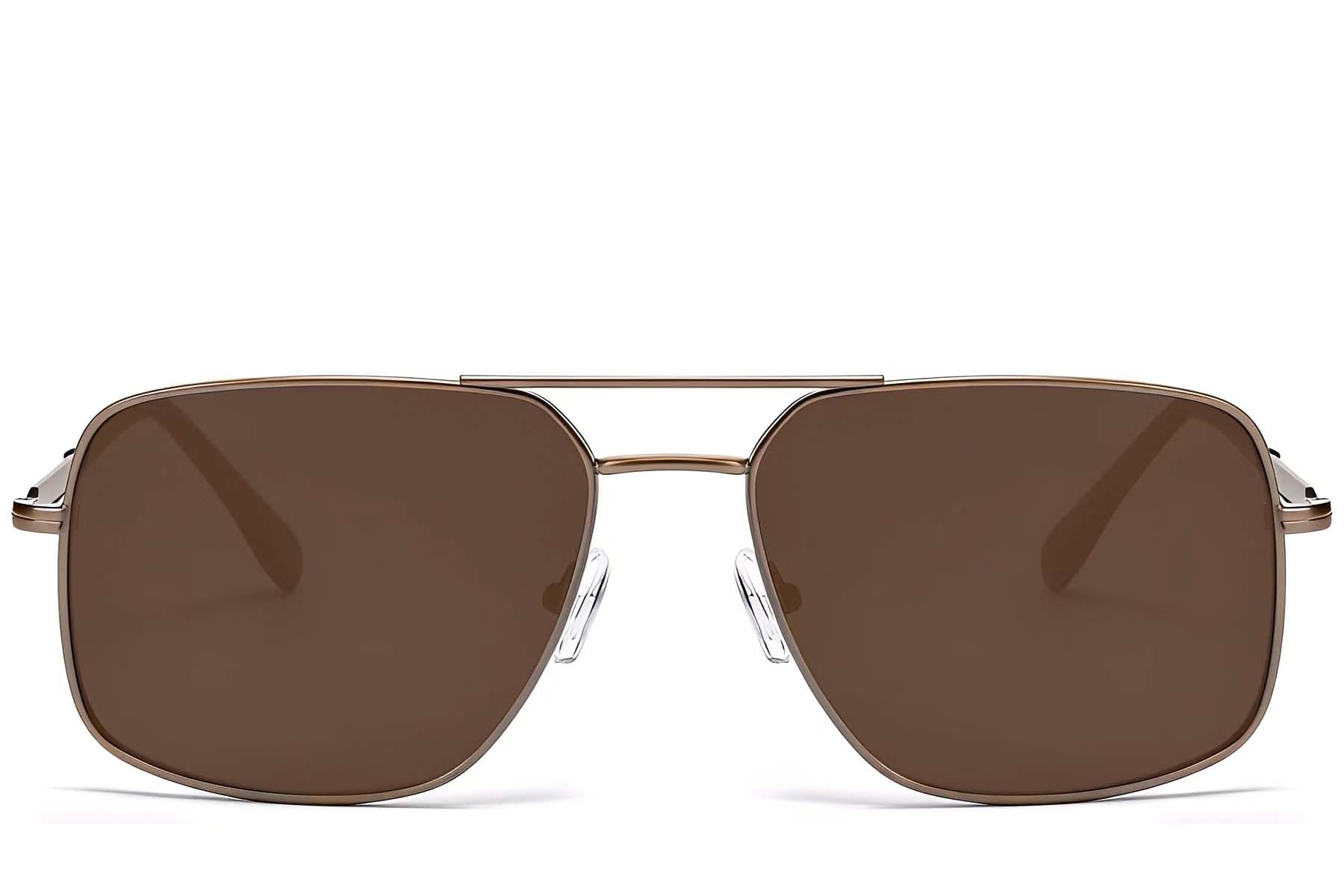 Aviator Copper Metal Sunglasses #BS2503-0070