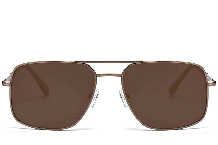 Aviator Copper Metal Sunglasses #BS2503-0070