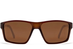 Rectangular Brown Plastic Sunglasses #BS2503-0073