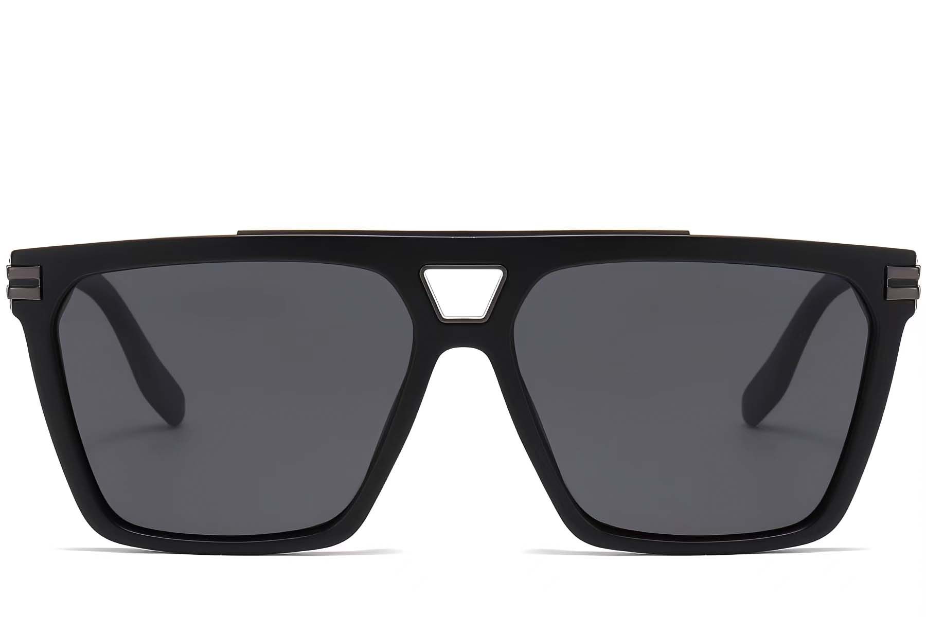 Aviator Black Plastic Sunglasses #BS2503-0075