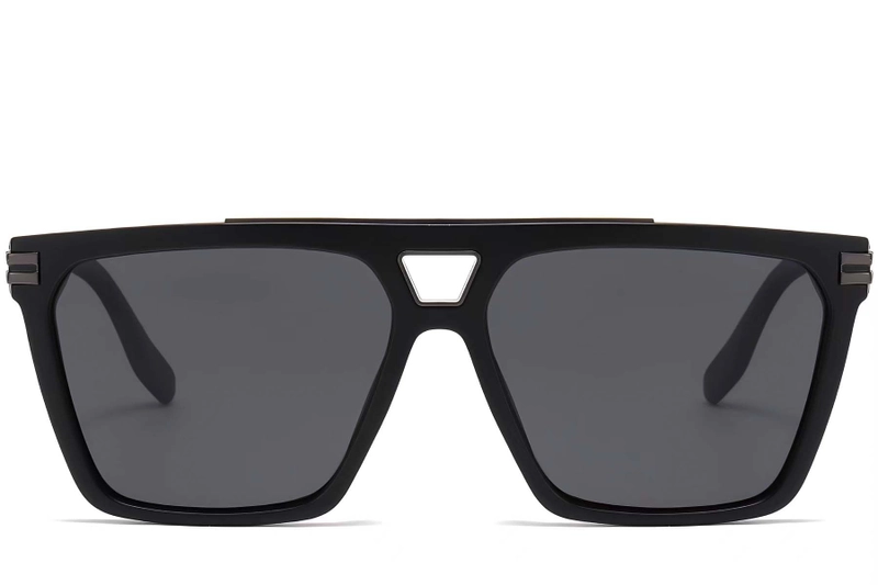 Aviator Black Plastic Sunglasses #BS2503-0075
