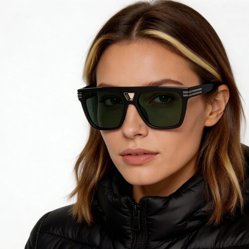 Aviator Black Plastic Sunglasses #BS2503-0077