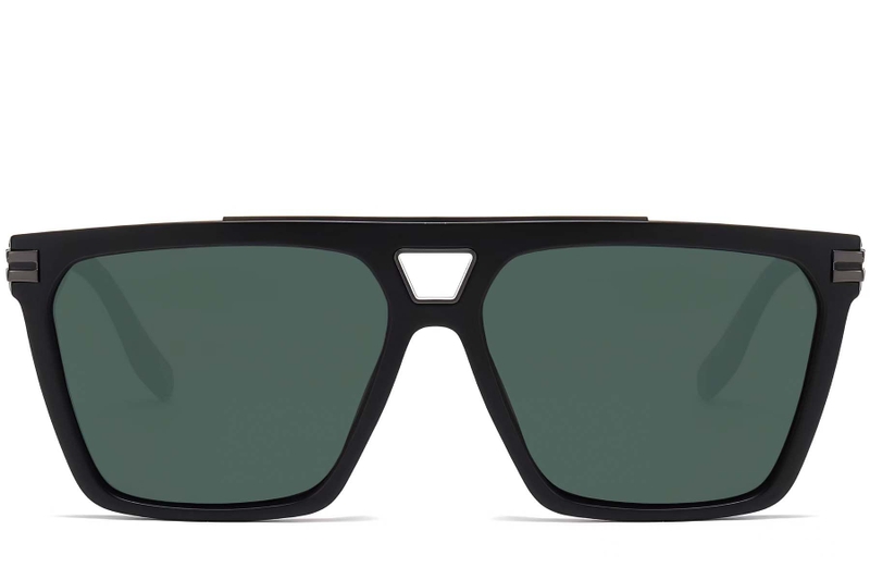 Aviator Black Plastic Sunglasses #BS2503-0077