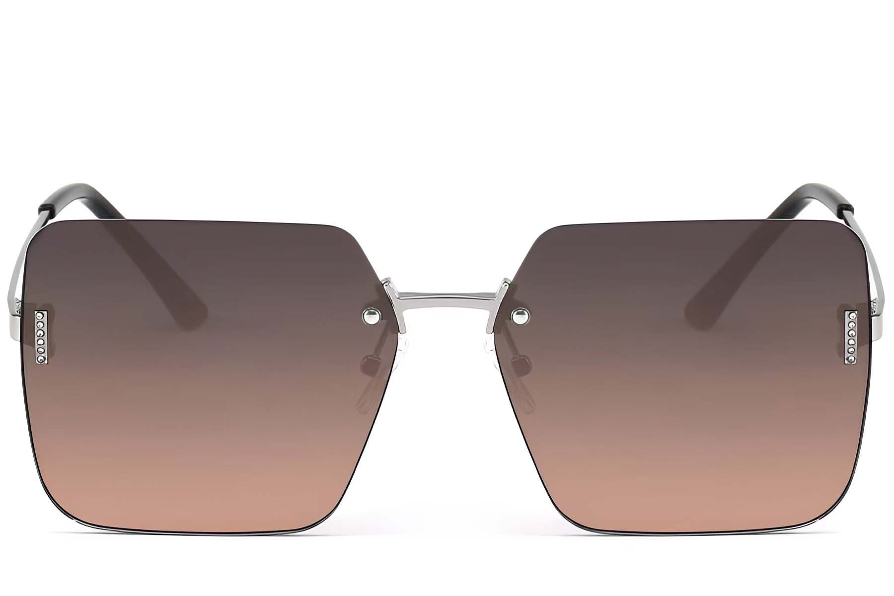 Invisible Silver Metal Sunglasses #BS2503-0079
