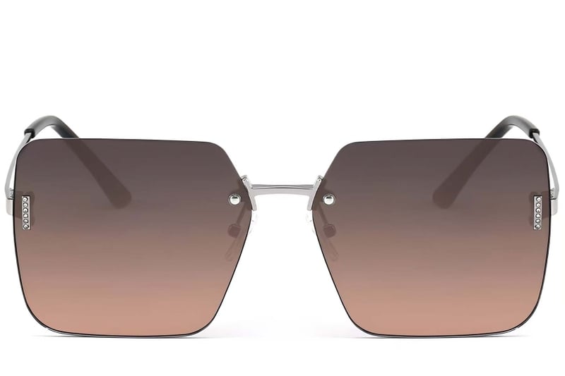 Invisible Silver Metal Sunglasses #BS2503-0079
