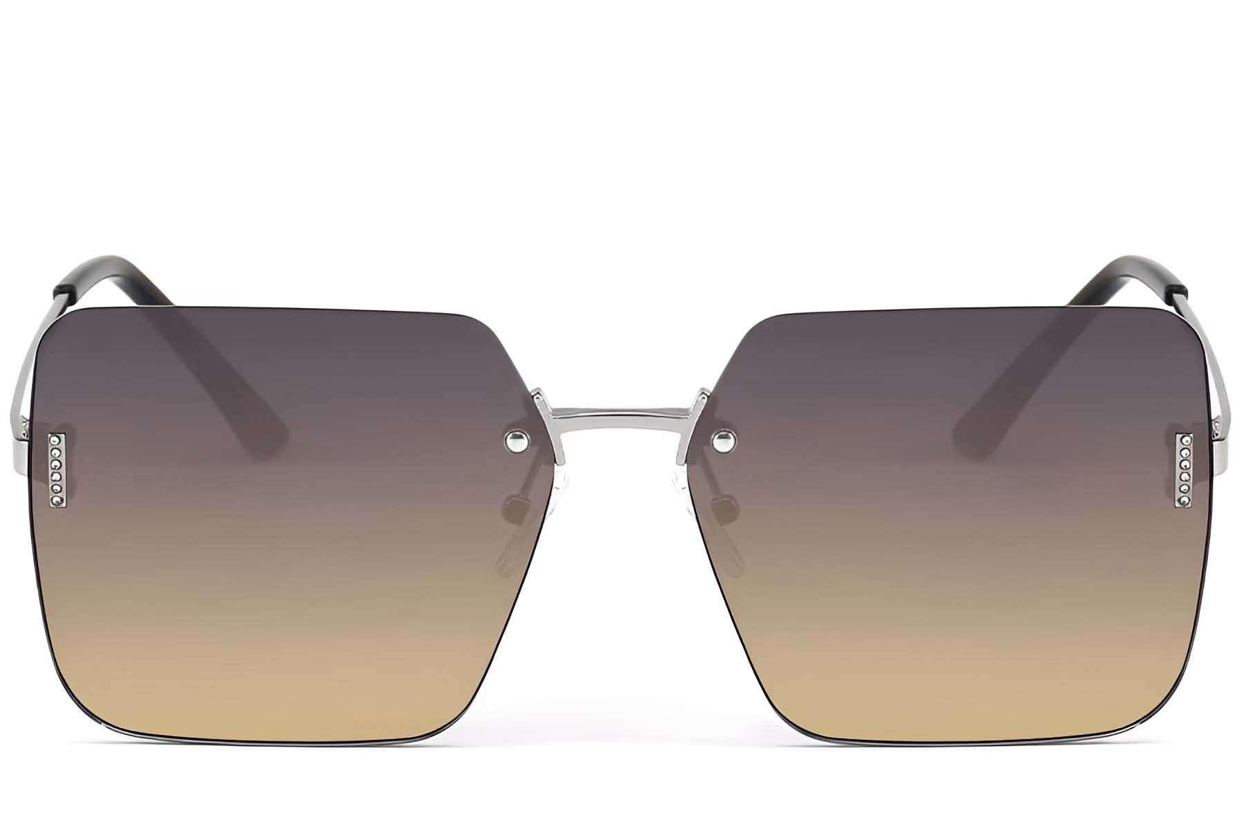 Invisible Silver Metal Sunglasses #BS2503-0080