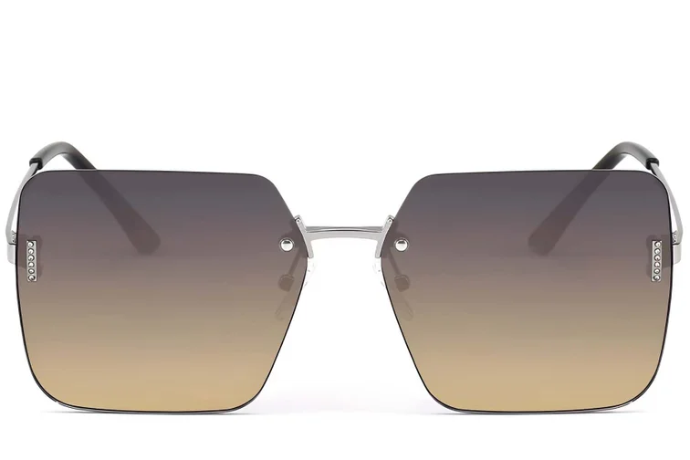 Invisible Silver Metal Sunglasses #BS2503-0080