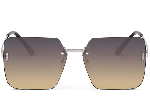 Invisible Silver Metal Sunglasses #BS2503-0080