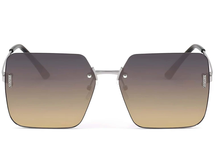 Invisible Silver Metal Sunglasses #BS2503-0080