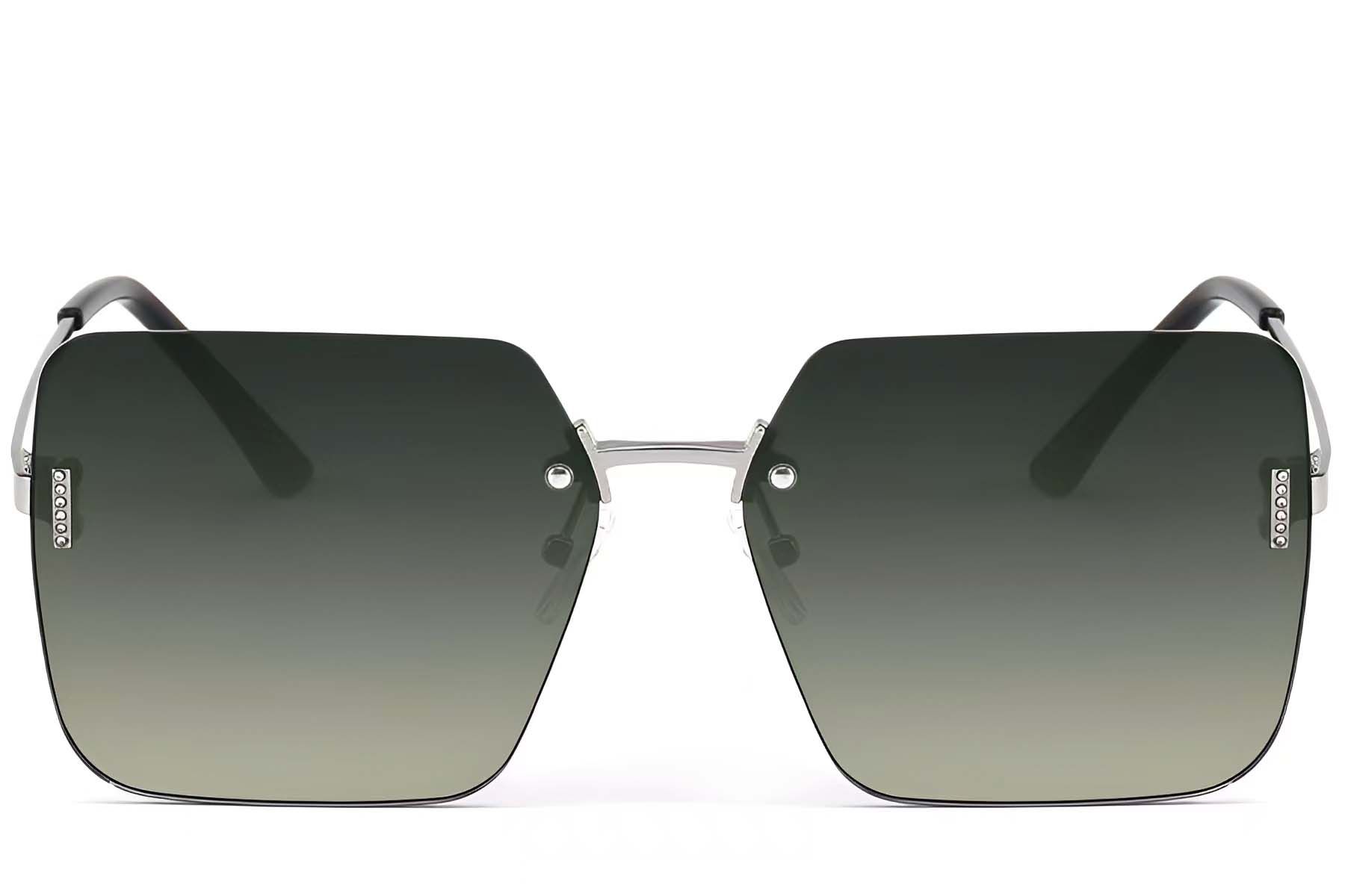 Invisible Silver Metal Sunglasses #BS2503-0081