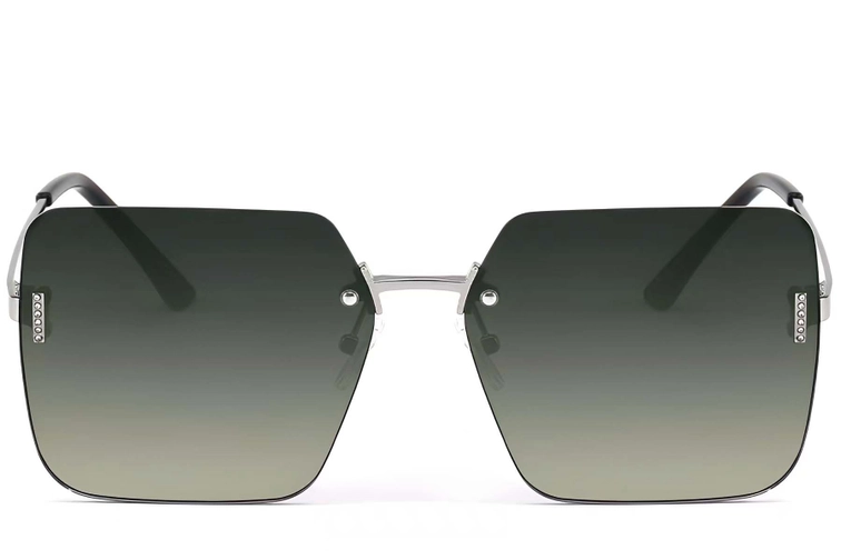 Invisible Silver Metal Sunglasses #BS2503-0081