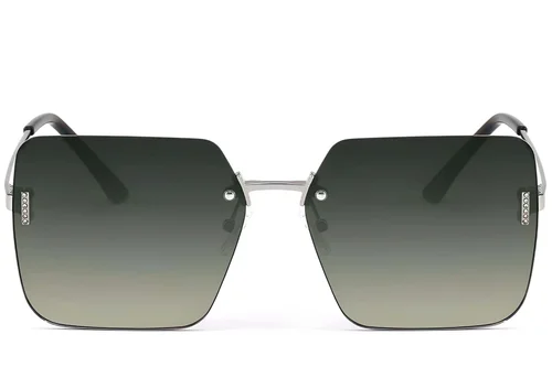 Lunettes de soleil invisibles en métal argenté #BS2503-0081
