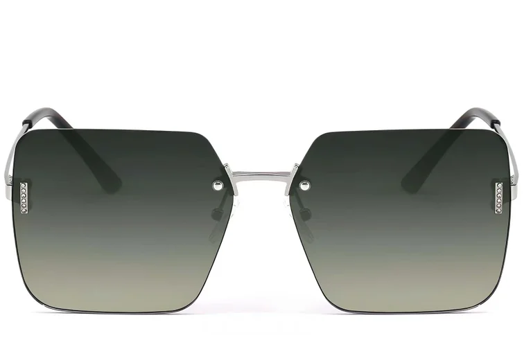 Invisible Silver Metal Sunglasses #BS2503-0081