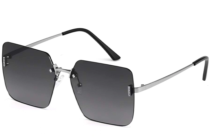 Invisible Silver Metal Sunglasses #BS2503-0082
