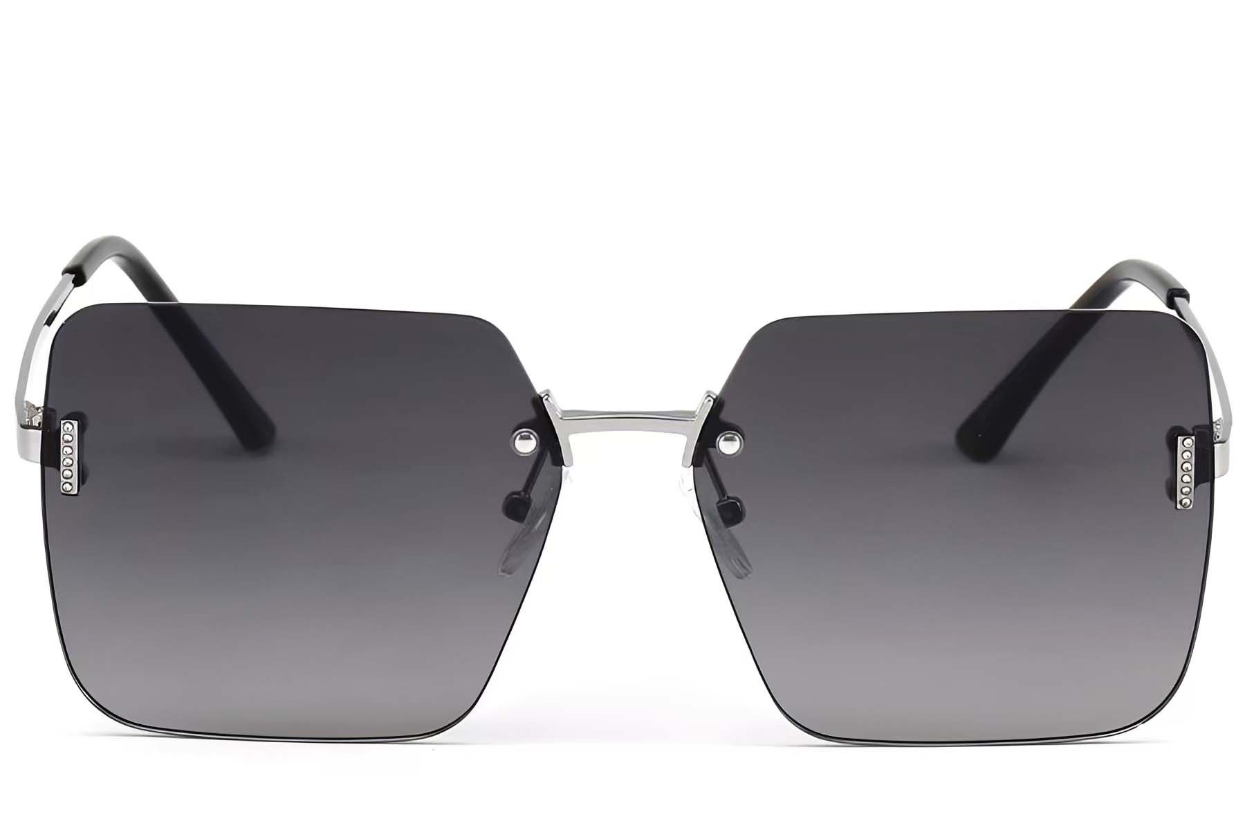Invisible Silver Metal Sunglasses #BS2503-0082