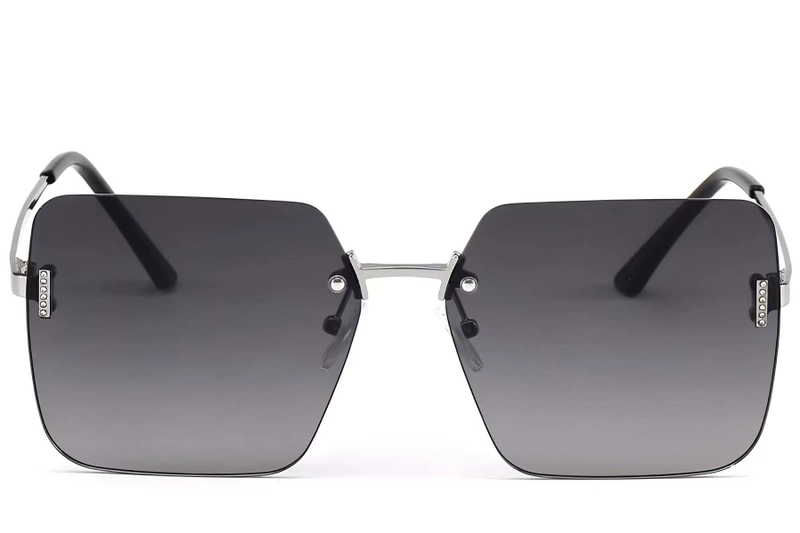 Invisible Silver Metal Sunglasses #BS2503-0082
