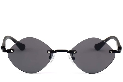 Invisible Black Metal Sunglasses #BS2503-0085
