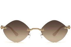 Invisible Golden Metal Sunglasses #BS2503-0086