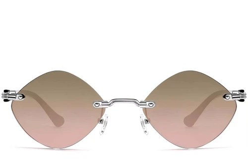 Invisible Silver Metal Sunglasses #BS2503-0087