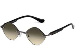 Invisible Grey Metal Sunglasses #BS2503-0088