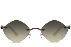 Invisible Grey Metal Sunglasses #BS2503-0088