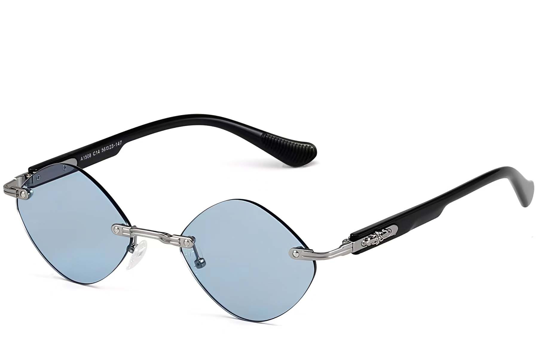 Invisible Silver Metal Sunglasses #BS2503-0090