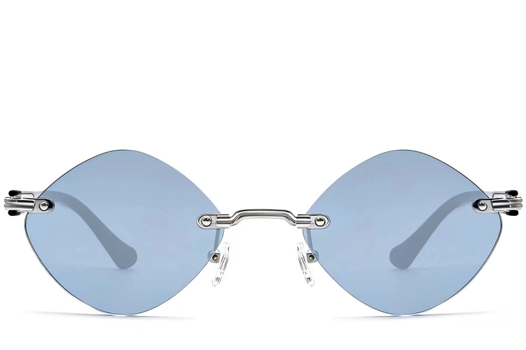 Invisible Silver Metal Sunglasses #BS2503-0090