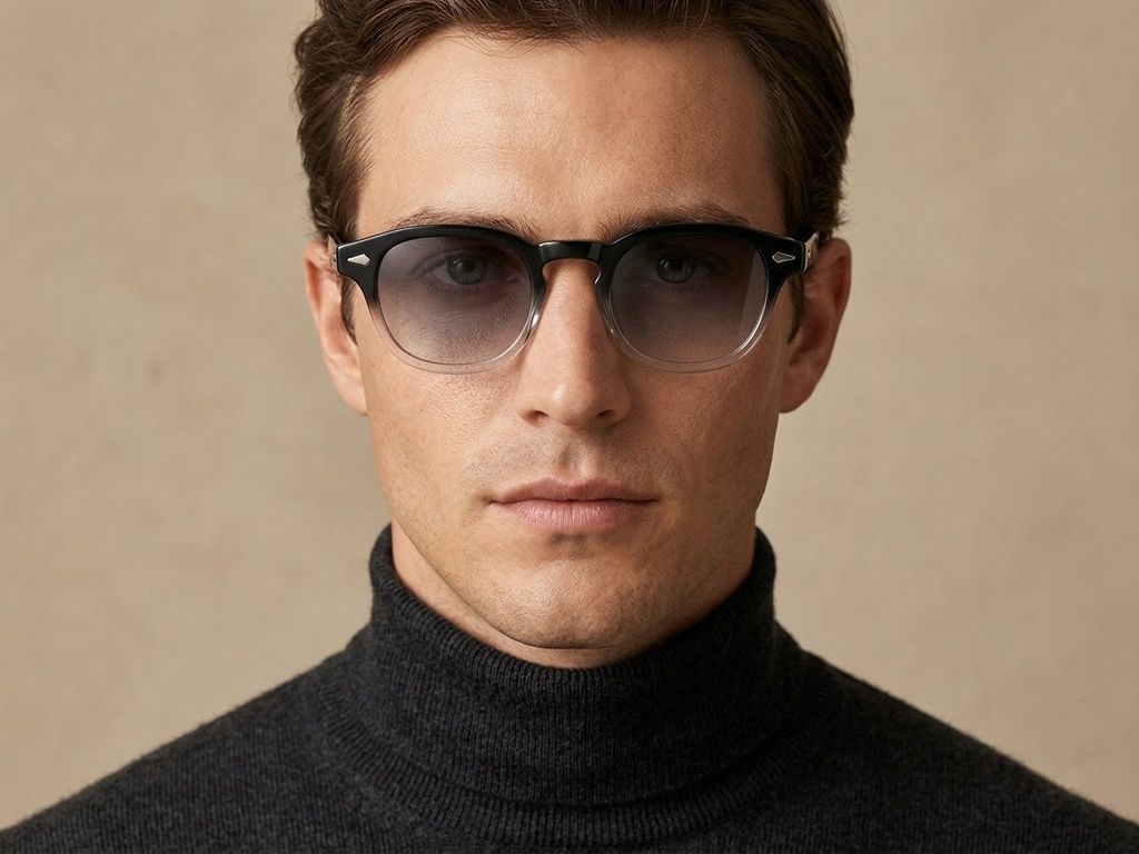 Oval Black Plastic Sunglasses #BS2503-0093