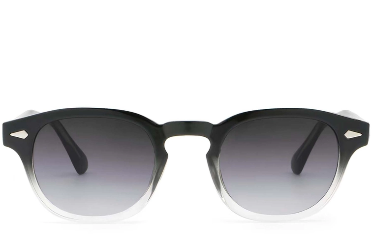 Oval Black Plastic Sunglasses #BS2503-0093