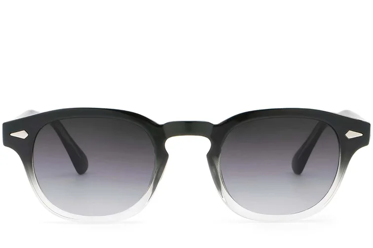 Oval Black Plastic Sunglasses #BS2503-0093