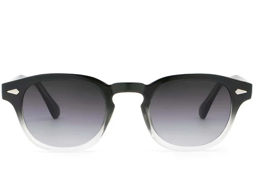 Oval Black Plastic Sunglasses #BS2503-0093