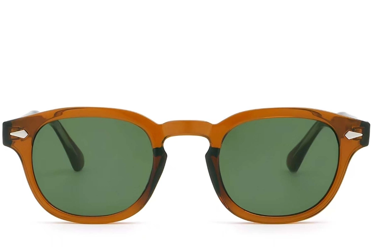 Oval Brown Plastic Sunglasses #BS2503-0096