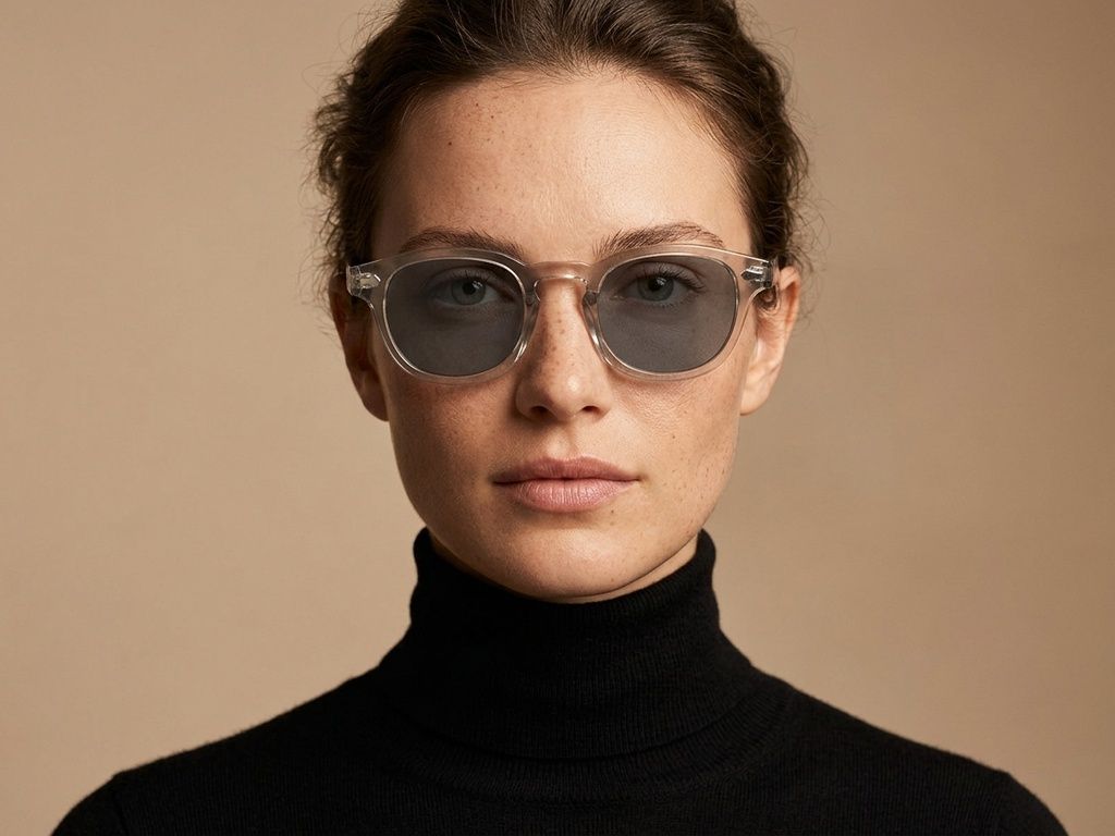 Oval Grey Plastic Sunglasses #BS2503-0097