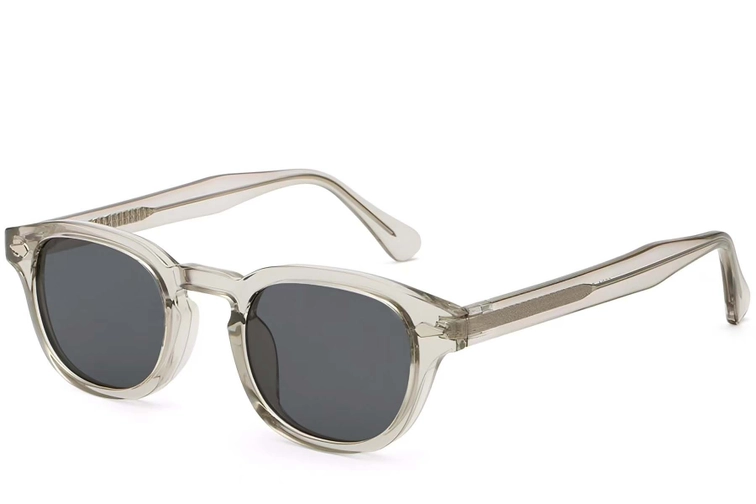 Oval Grey Plastic Sunglasses #BS2503-0097