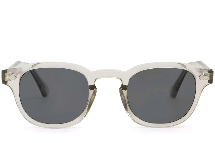 Oval Grey Plastic Sunglasses #BS2503-0097