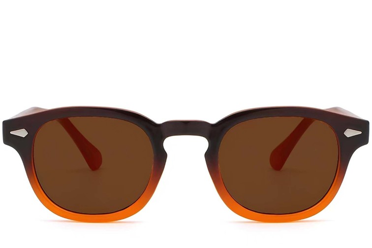 Oval Brown Plastic Sunglasses #BS2503-0098