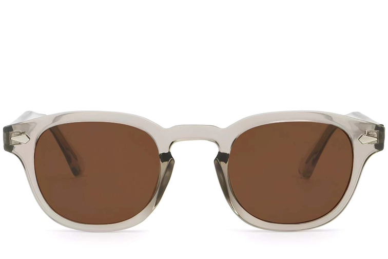 Oval Grey Plastic Sunglasses #BS2503-0099