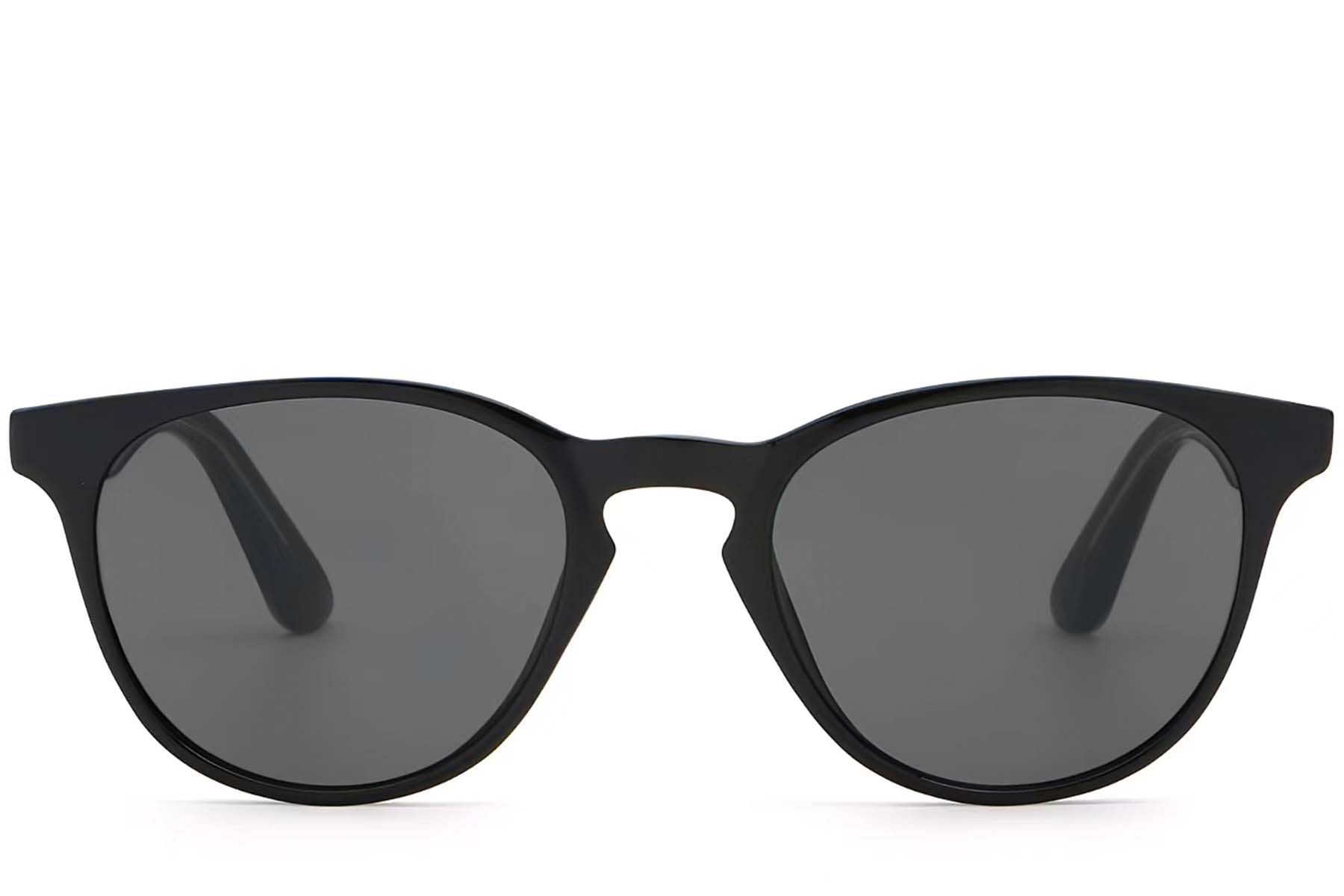 Oval Black Plastic Sunglasses #BS2503-0100
